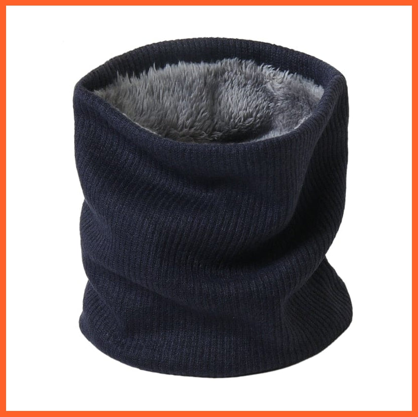 whatagift.com.au Men's Scarf Copy of Winter Women Men Solid Knitting Scarf | Thick Warm Velvet Ring High-Quality Muffler