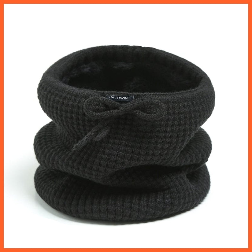 whatagift.com.au Men's Scarf Copy of Winter Women Men Solid Knitting Scarf | Thick Warm Velvet Ring High-Quality Muffler