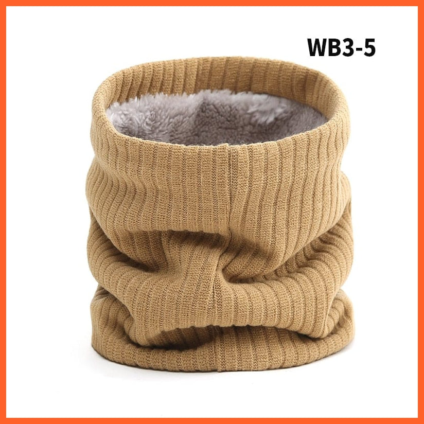 whatagift.com.au Men's Scarf Copy of Winter Women Men Solid Knitting Scarf | Thick Warm Velvet Ring High-Quality Muffler