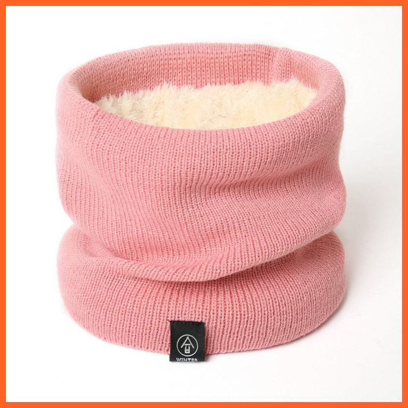 whatagift.com.au Men's Scarf Copy of Winter Women Men Solid Knitting Scarf | Thick Warm Velvet Ring High-Quality Muffler