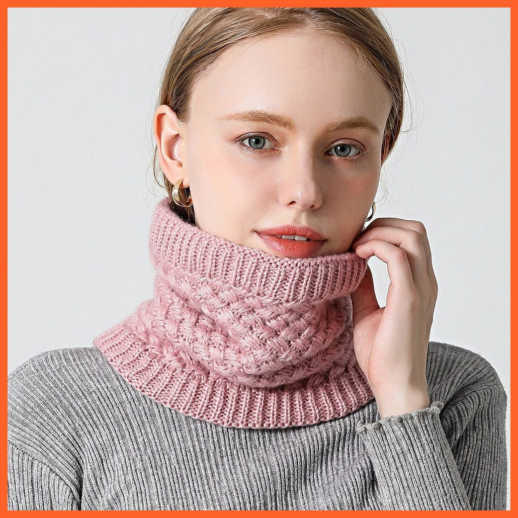 whatagift.com.au Men's Scarf Copy of Winter Women Men Solid Knitting Scarf | Thick Warm Velvet Ring High-Quality Muffler