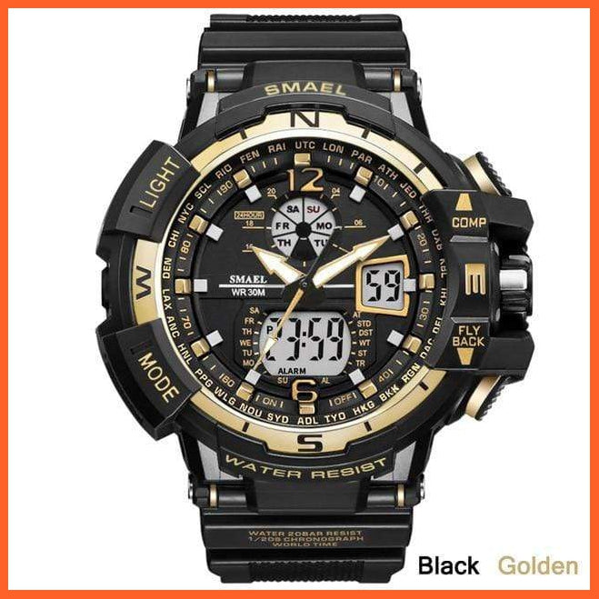 Sport Watch Mens Led Digital Quartz Wrist Watches | Men'S Chronograph Dual Display Top Brand Luxury Digital Watches | whatagift.com.au.
