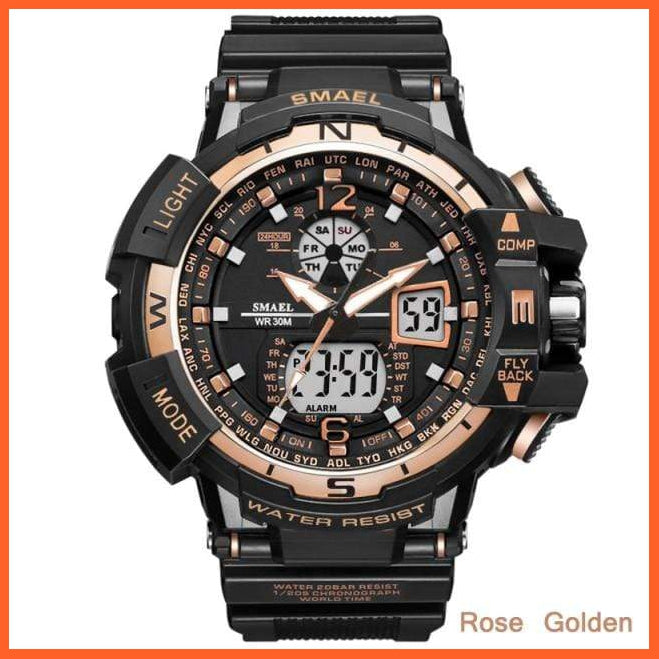 Sport Watch Mens Led Digital Quartz Wrist Watches | Men'S Chronograph Dual Display Top Brand Luxury Digital Watches | whatagift.com.au.