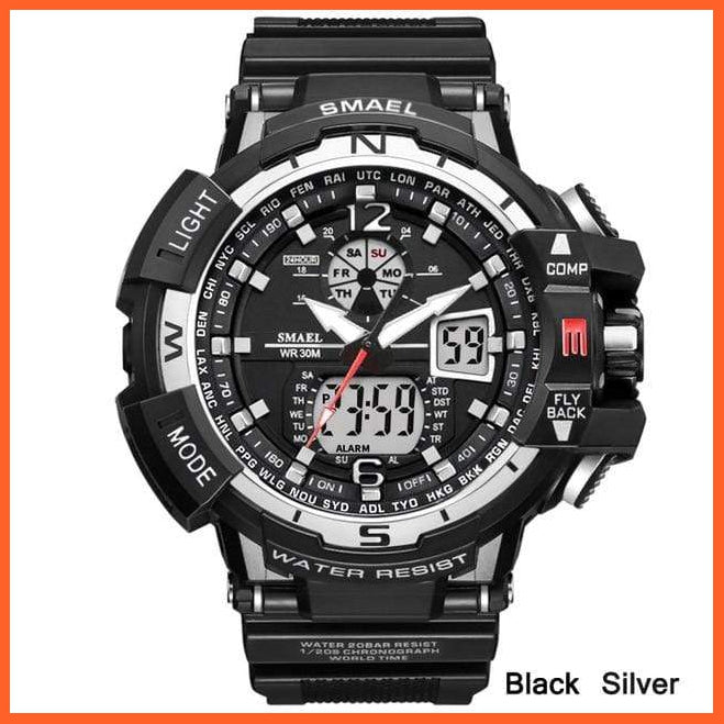 Sport Watch Mens Led Digital Quartz Wrist Watches | Men'S Chronograph Dual Display Top Brand Luxury Digital Watches | whatagift.com.au.