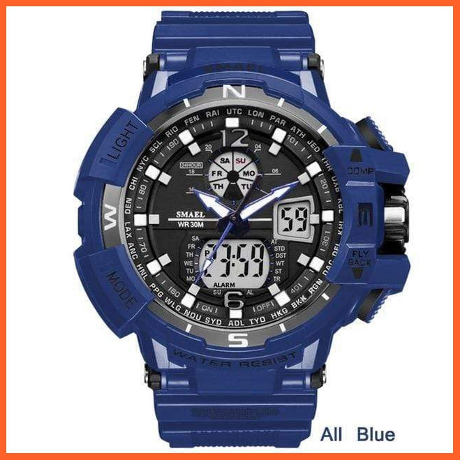Sport Watch Mens Led Digital Quartz Wrist Watches | Men'S Chronograph Dual Display Top Brand Luxury Digital Watches | whatagift.com.au.