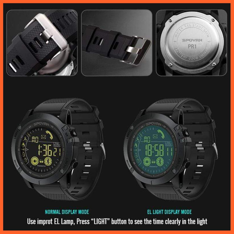 Mens Sports Smartwatch Monitoring Smart Watch For Ios And Android | Gravity Sensor Waterproof Digital Watches | whatagift.com.au.