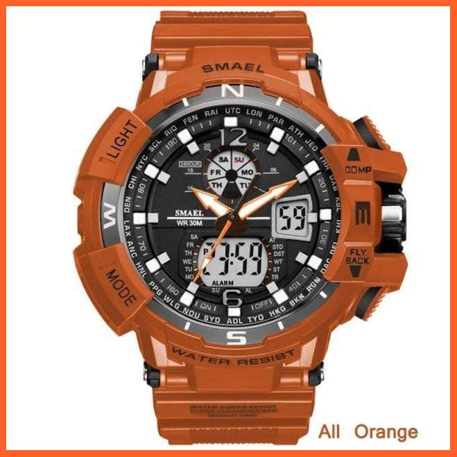 Sport Watch Mens Led Digital Quartz Wrist Watches | Men'S Chronograph Dual Display Top Brand Luxury Digital Watches | whatagift.com.au.