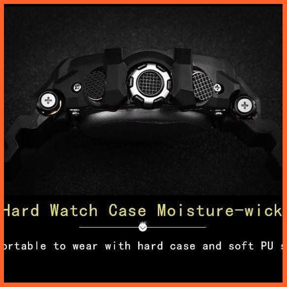 Sport Watch Mens Led Digital Quartz Wrist Watches | Men'S Chronograph Dual Display Top Brand Luxury Digital Watches | whatagift.com.au.
