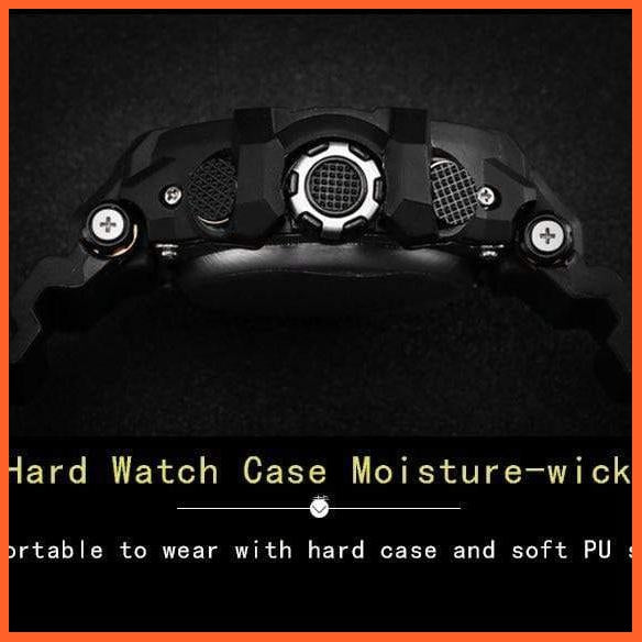 Sport Watch Mens Led Digital Quartz Wrist Watches | Men'S Chronograph Dual Display Top Brand Luxury Digital Watches | whatagift.com.au.