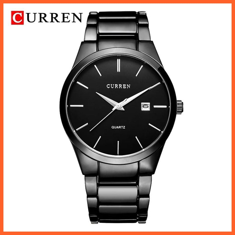 Fashion Simple Watch Slim Steel Strap Waterproof Watch For Men | Quartz Stainless Steel Business Wrist Watches | whatagift.com.au.