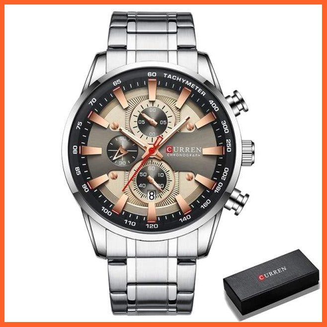 New Watches For Men Top Luxury Brand Quartz Men’S Watch Sport Waterproof Wrist Watches Chronograph Watches | whatagift.com.au.