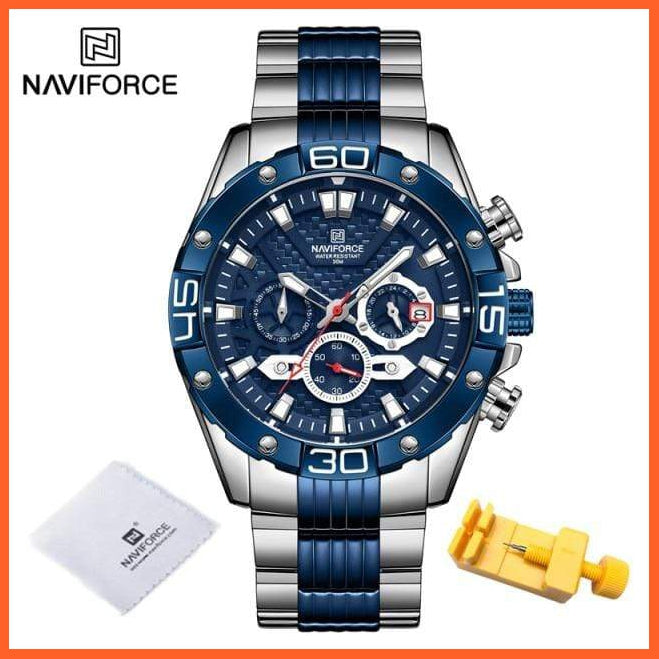 Men'S Watches Luxury Gold Business Classic Quartz | Mens Business Analog Chronograph Sport Waterproof Steel Band Wristwatches | whatagift.com.au.