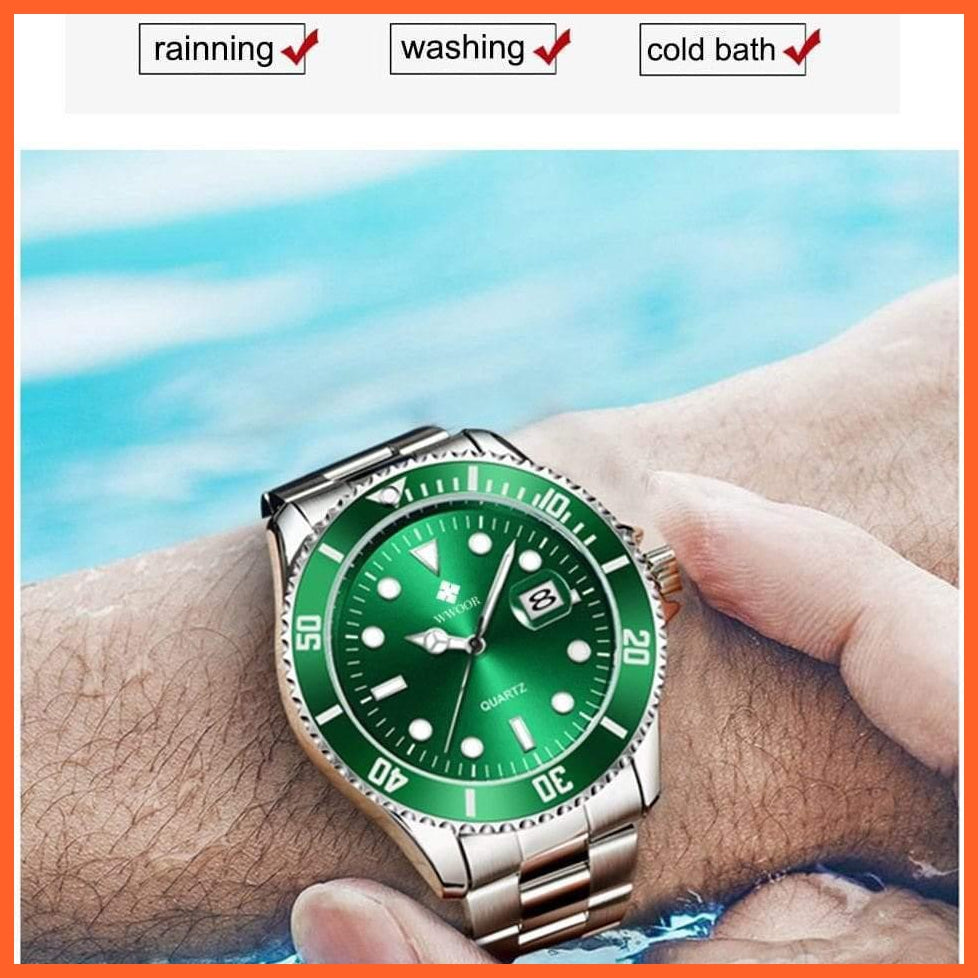 Men Watches Luxury Steel Waterproof Automatic Mens Quartz Diving Sports Wristwatches | whatagift.com.au.