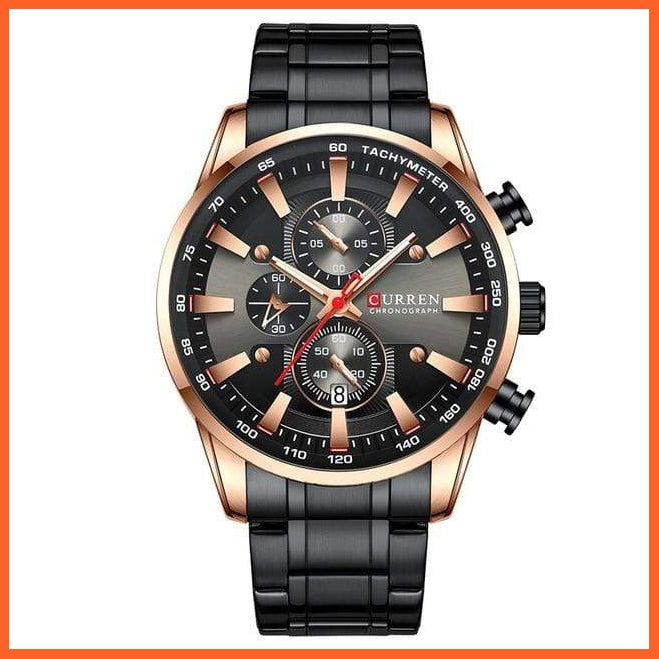 New Watches For Men Top Luxury Brand Quartz Men’S Watch Sport Waterproof Wrist Watches Chronograph Watches | whatagift.com.au.