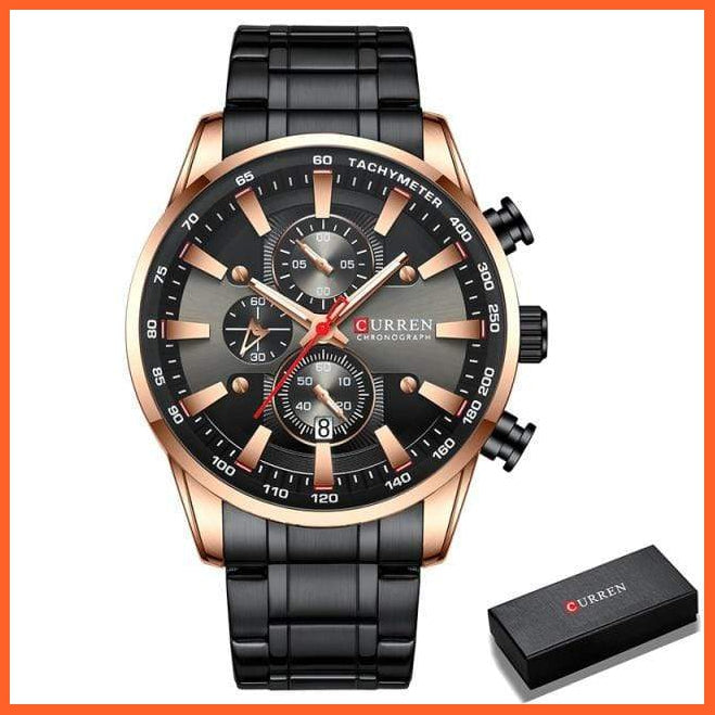 New Watches For Men Top Luxury Brand Quartz Men’S Watch Sport Waterproof Wrist Watches Chronograph Watches | whatagift.com.au.