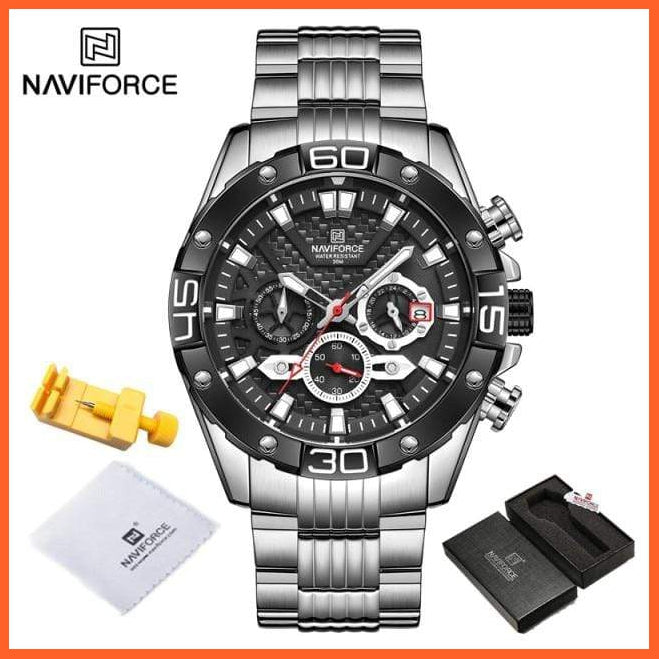 Men'S Watches Luxury Gold Business Classic Quartz | Mens Business Analog Chronograph Sport Waterproof Steel Band Wristwatches | whatagift.com.au.
