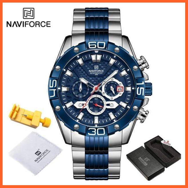 Men'S Watches Luxury Gold Business Classic Quartz | Mens Business Analog Chronograph Sport Waterproof Steel Band Wristwatches | whatagift.com.au.