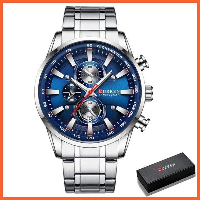 New Watches For Men Top Luxury Brand Quartz Men’S Watch Sport Waterproof Wrist Watches Chronograph Watches | whatagift.com.au.