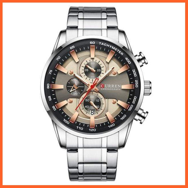 New Watches For Men Top Luxury Brand Quartz Men’S Watch Sport Waterproof Wrist Watches Chronograph Watches | whatagift.com.au.