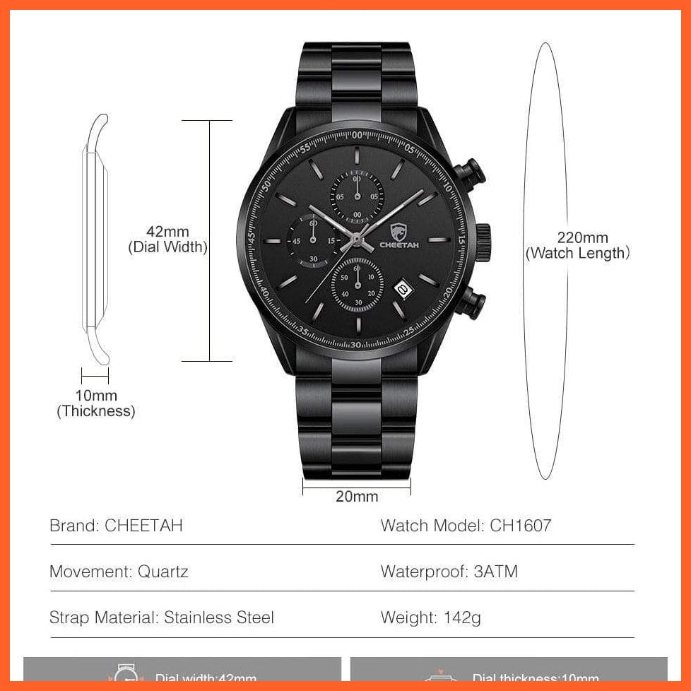 Watches For Men Top Brand Luxury Fashion Business Quartz Men’S Wristwatch Stainless Steel Waterproof Sports Watches | whatagift.com.au.