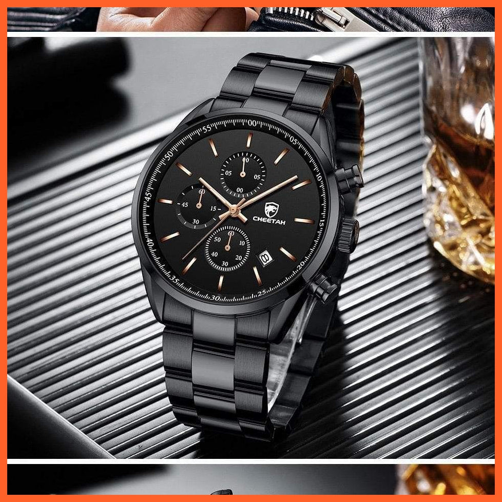 Watches For Men Top Brand Luxury Fashion Business Quartz Men’S Wristwatch Stainless Steel Waterproof Sports Watches | whatagift.com.au.