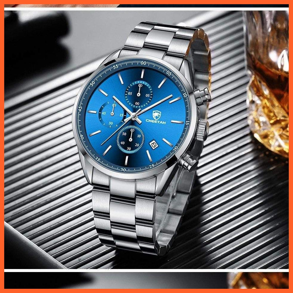Watches For Men Top Brand Luxury Fashion Business Quartz Men’S Wristwatch Stainless Steel Waterproof Sports Watches | whatagift.com.au.