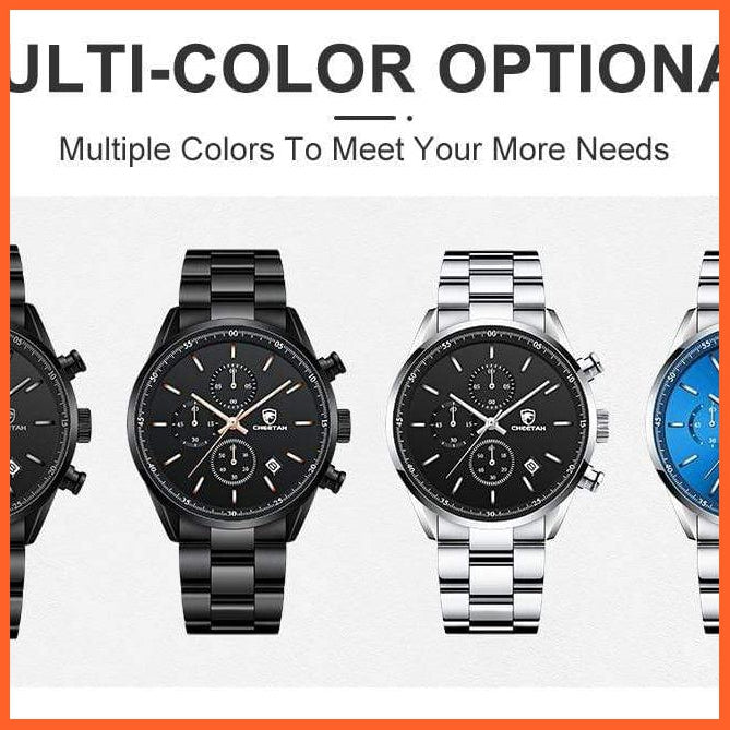 Watches For Men Top Brand Luxury Fashion Business Quartz Men’S Wristwatch Stainless Steel Waterproof Sports Watches | whatagift.com.au.
