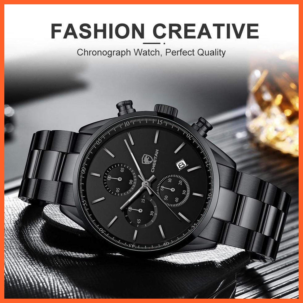 Watches For Men Top Brand Luxury Fashion Business Quartz Men’S Wristwatch Stainless Steel Waterproof Sports Watches | whatagift.com.au.