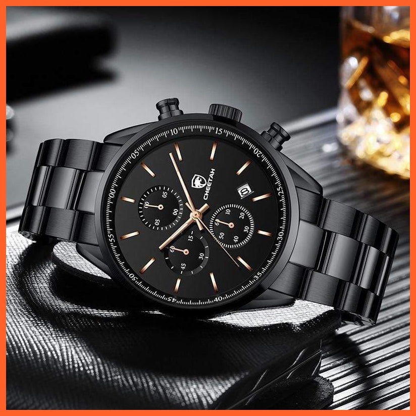 Watches For Men Top Brand Luxury Fashion Business Quartz Men’S Wristwatch Stainless Steel Waterproof Sports Watches | whatagift.com.au.