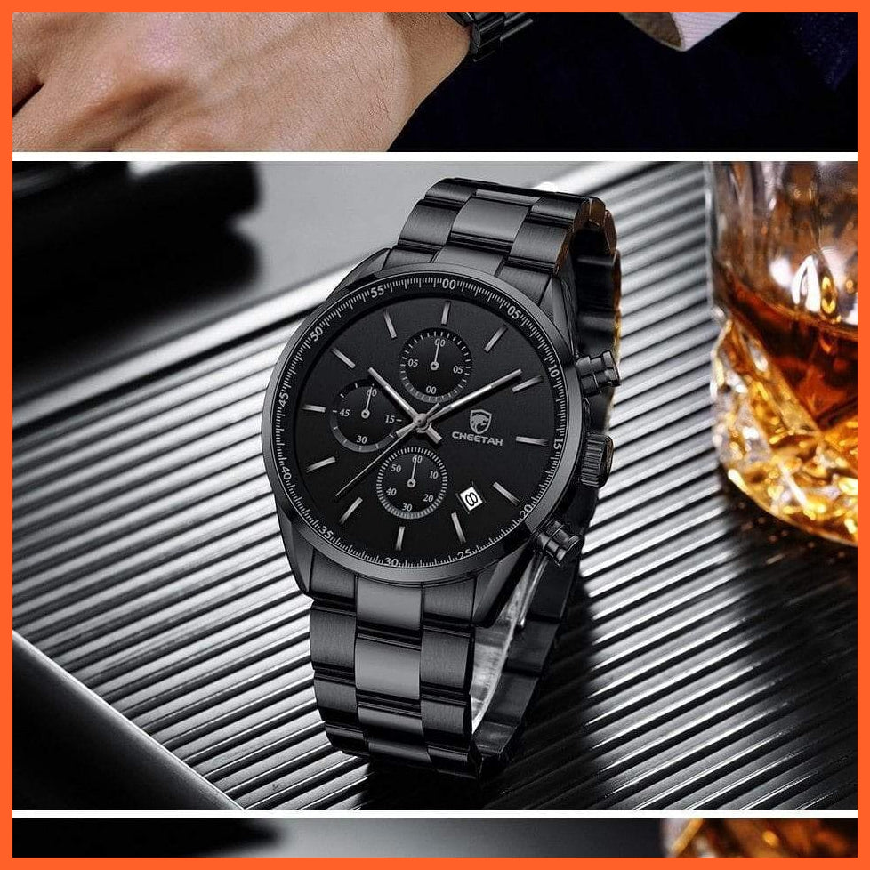 Watches For Men Top Brand Luxury Fashion Business Quartz Men’S Wristwatch Stainless Steel Waterproof Sports Watches | whatagift.com.au.