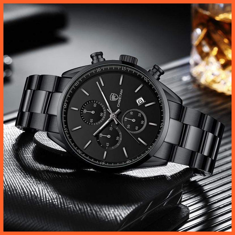 Watches For Men Top Brand Luxury Fashion Business Quartz Men’S Wristwatch Stainless Steel Waterproof Sports Watches | whatagift.com.au.