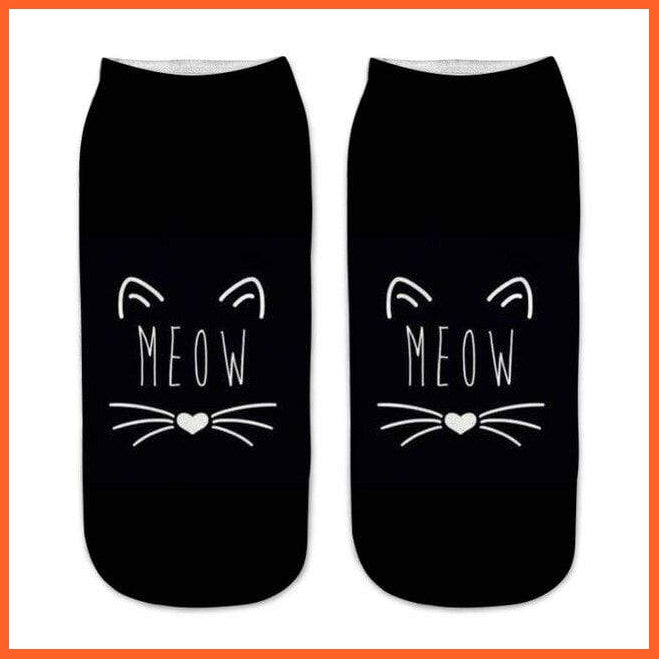 Meow Cat Socks - 3D Prints | whatagift.com.au.