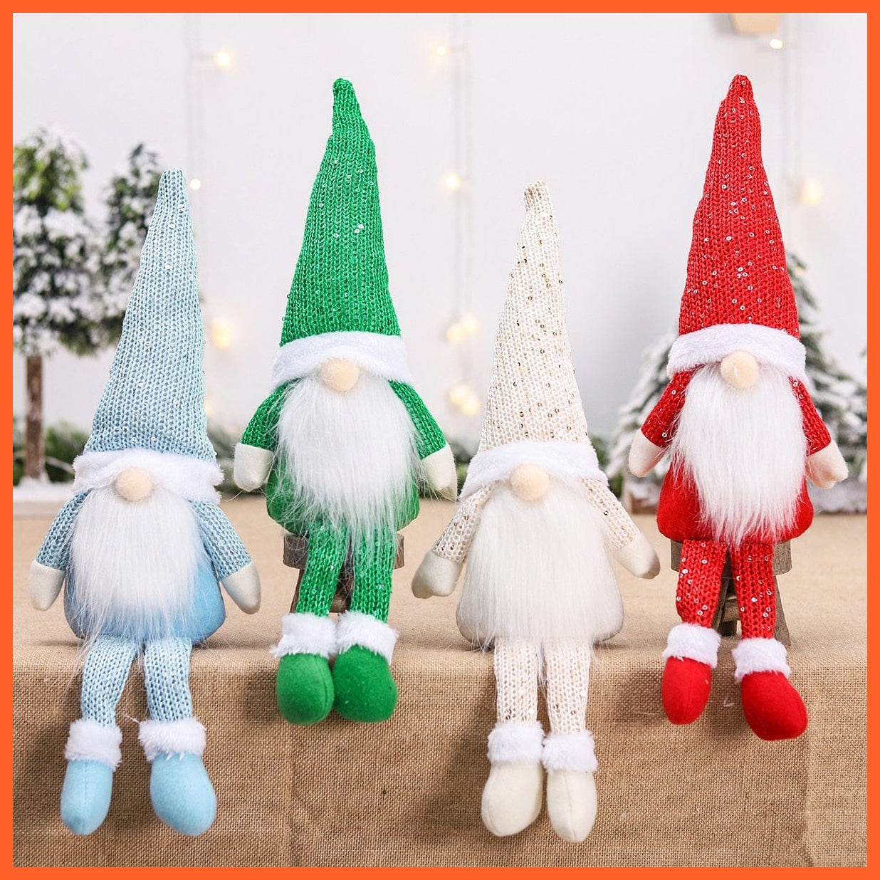 whatagift.com.au Merry Christmas Decorations For Home Santa Claus Doll | Snowman Doll Christmas Ornaments