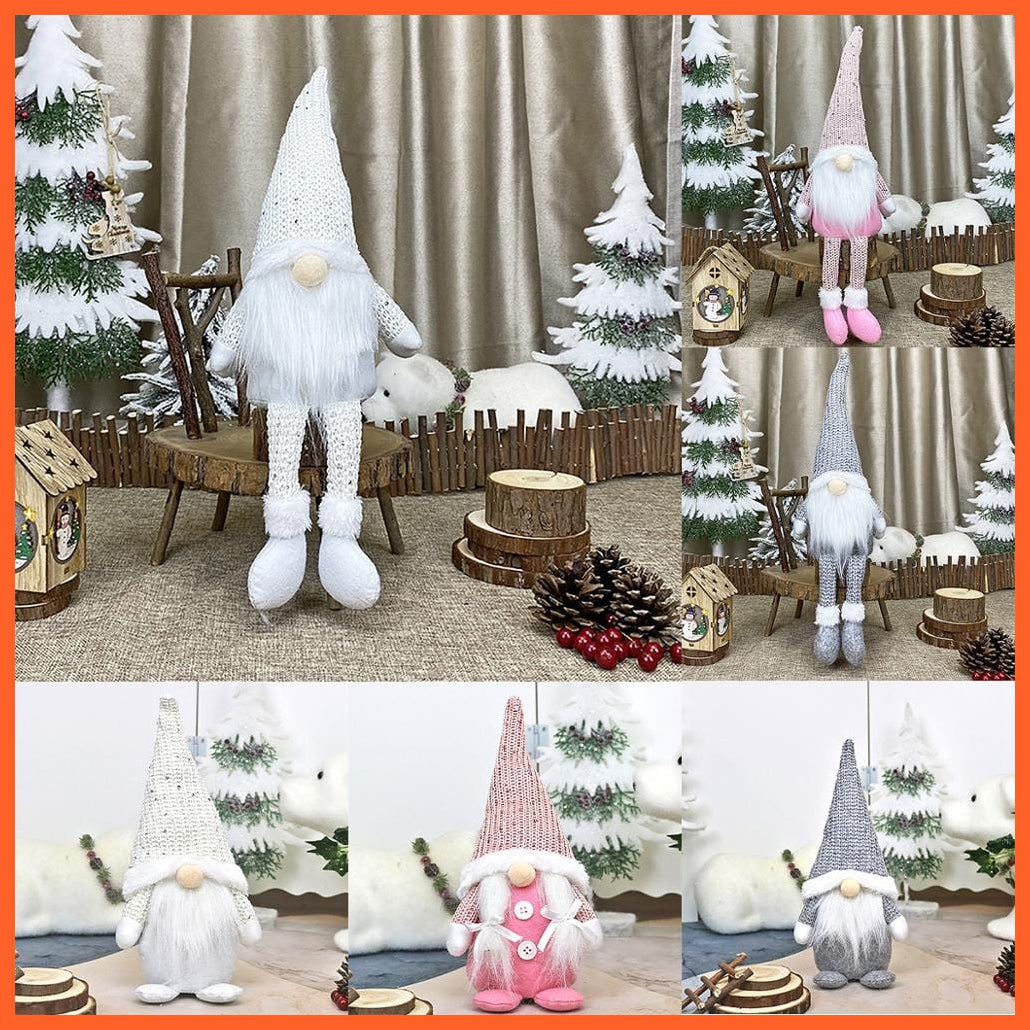 whatagift.com.au Merry Christmas Decorations For Home Santa Claus Doll | Snowman Doll Christmas Ornaments