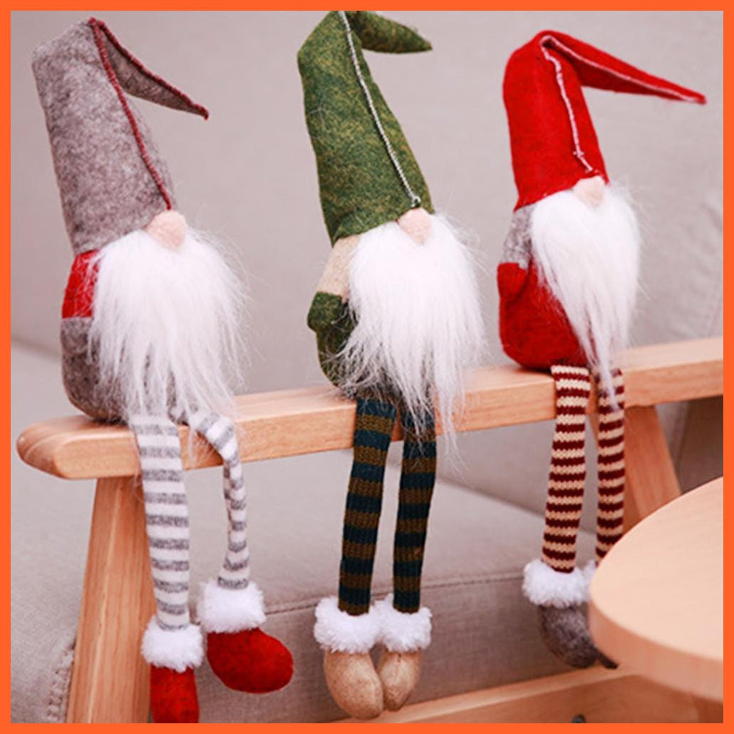 whatagift.com.au Merry Christmas Decorations For Home Santa Claus Doll | Snowman Doll Christmas Ornaments