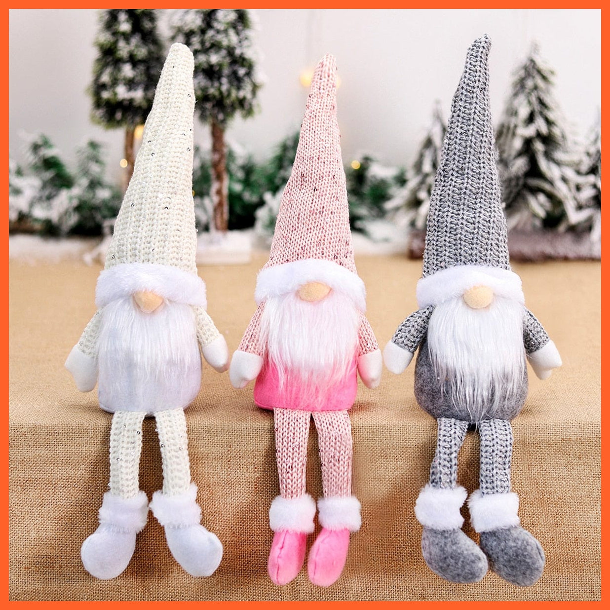 whatagift.com.au Merry Christmas Decorations For Home Santa Claus Doll | Snowman Doll Christmas Ornaments