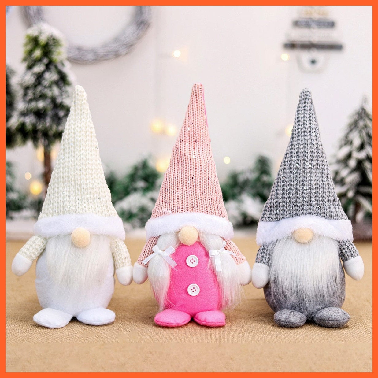 whatagift.com.au Merry Christmas Decorations For Home Santa Claus Doll | Snowman Doll Christmas Ornaments