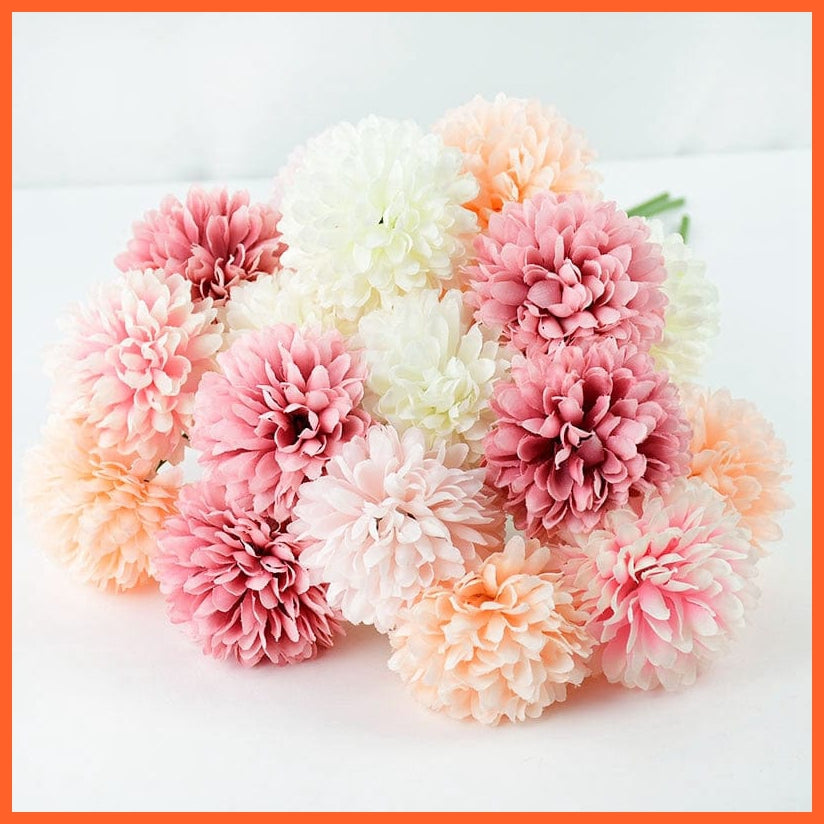 whatagift.com.au Mix A-E / 3pcs 3/5pcs Silk Artificial Hydrangea Dandelion Flower For Home Decoration