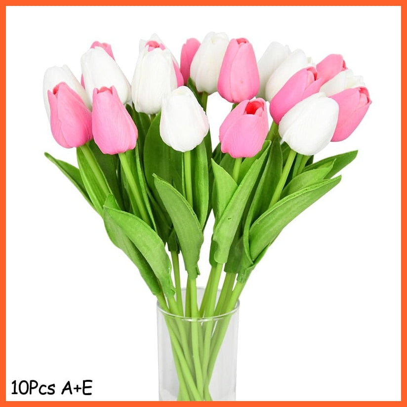 whatagift.com.au Mix2 10PCS Tulip Artificial Flower for Wedding Decoration Home Decore