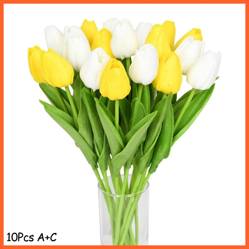 whatagift.com.au Mix3 10PCS Tulip Artificial Flower for Wedding Decoration Home Decore