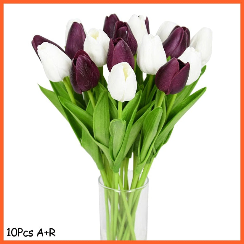 whatagift.com.au Mix4 10PCS Tulip Artificial Flower for Wedding Decoration Home Decore