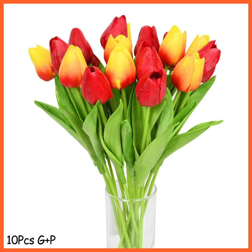 whatagift.com.au Mix6 10PCS Tulip Artificial Flower for Wedding Decoration Home Decore