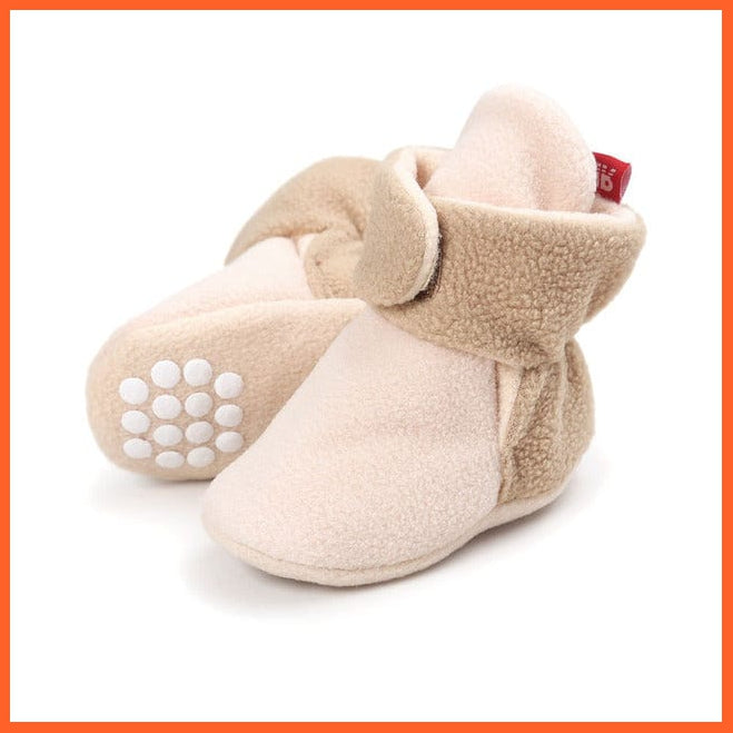 whatagift.com.au Model 12 / 1 Unisex Baby Newborn Faux Fleece Warm Infant Toddler Crib Shoes