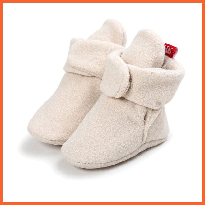 whatagift.com.au Model 4 / 1 Unisex Baby Newborn Faux Fleece Warm Infant Toddler Crib Shoes