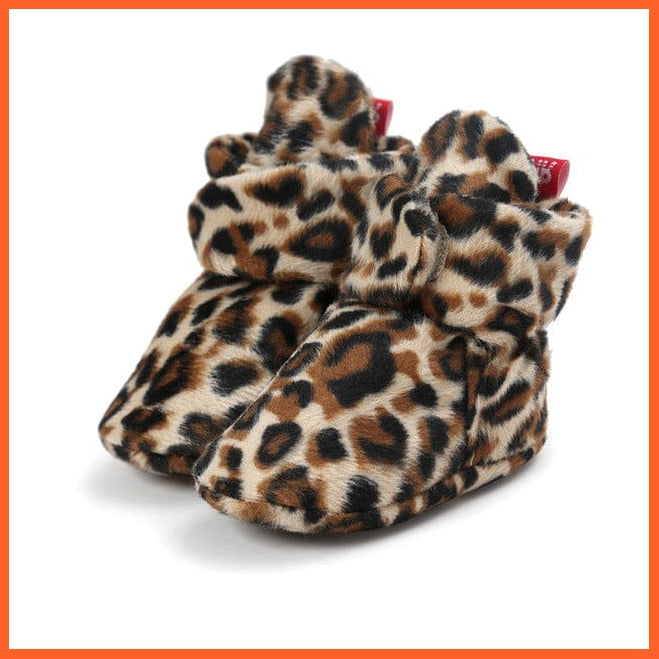 whatagift.com.au Model 7 / 1 Unisex Baby Newborn Faux Fleece Warm Infant Toddler Crib Shoes