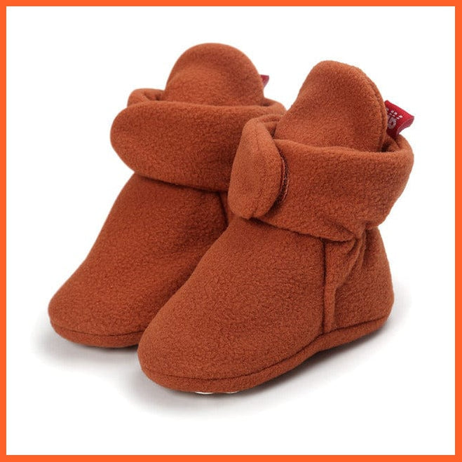 whatagift.com.au Model 8 / 1 Unisex Baby Newborn Faux Fleece Warm Infant Toddler Crib Shoes