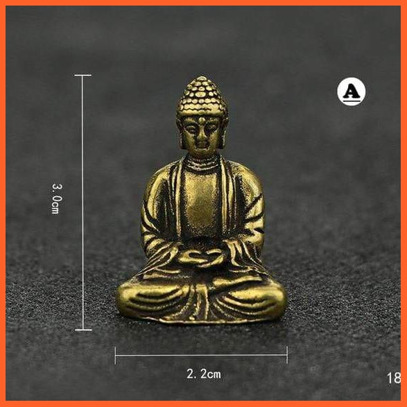 Elegant Retro Brass Buddha Statue For Office Or Home Desk | whatagift.com.au.