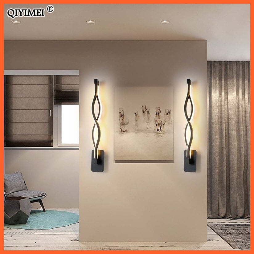 whatagift.com.au Modern Minimalist Music Symbol Wall Lamps | LED Indoor black white Lamp Aisle Lighting decoration