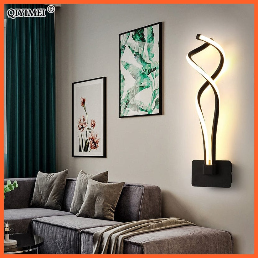 whatagift.com.au Modern Minimalist Music Symbol Wall Lamps | LED Indoor black white Lamp Aisle Lighting decoration