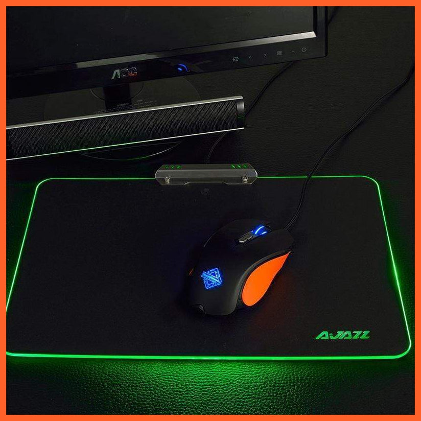 Black Jue Rgb Light Gaming Mouse Pad | whatagift.com.au.